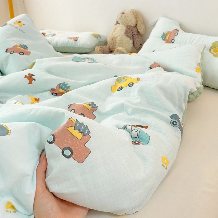 91家纺网 家纺一手货源 找家纺 十九色 2025新款婴幼儿安抚豆豆被全棉华夫格豆豆被一体款+可拆款（可机洗） 可拆款-梦想汽车