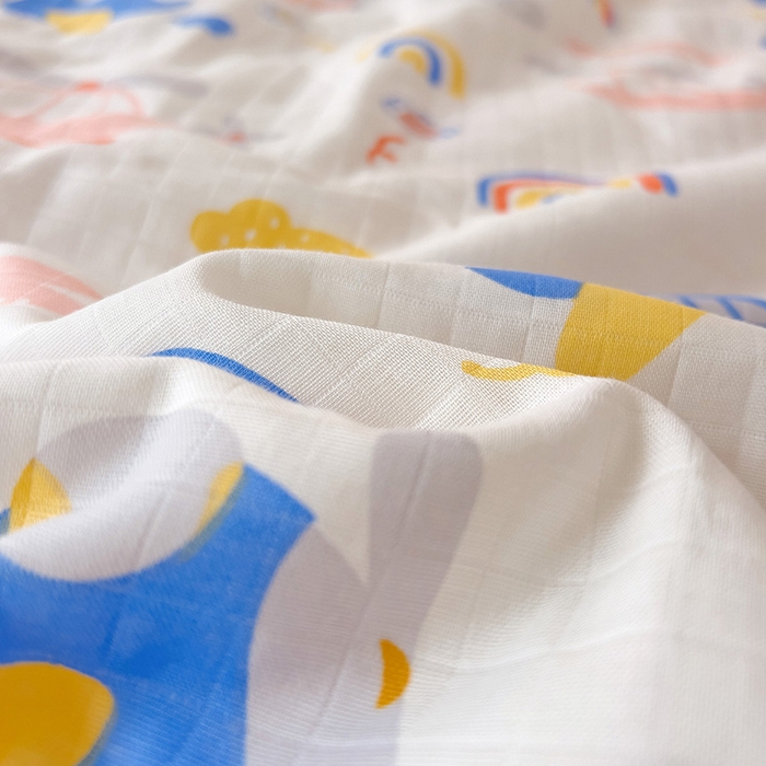 91家纺网 家纺一手货源 找家纺 十九色 2025新款婴幼儿安抚豆豆被全棉华夫格豆豆被一体款+可拆款（可机洗） 一体款-飞行日记