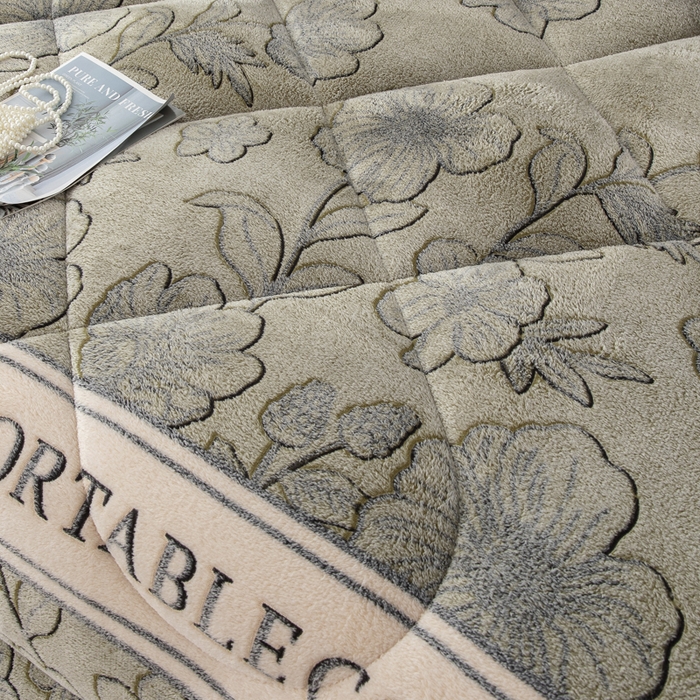 91家纺网 家纺一手货源 找家纺 八方汇（一户被芯生活馆） 2025新款雪花绒羊羔绒加厚冬被子被芯 绿茶情话