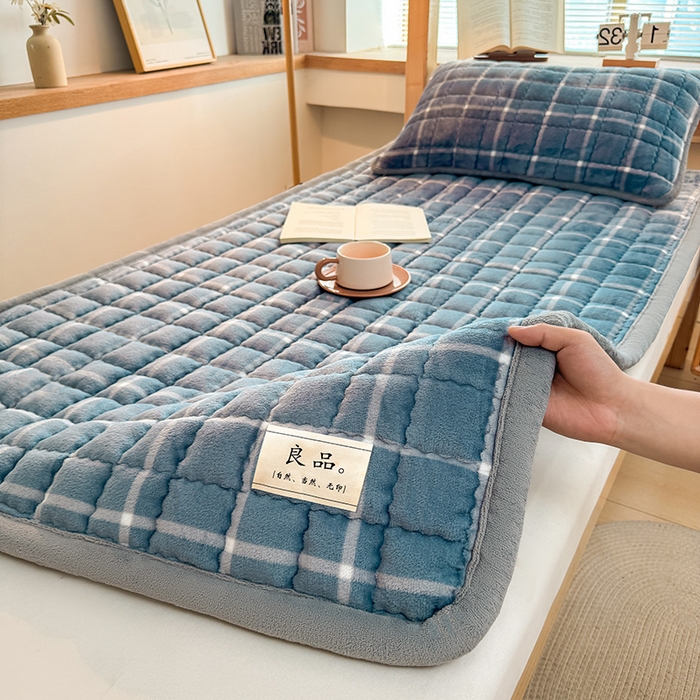 91家纺网 家纺一手货源 找家纺 （总）喜居 【加厚200g夹棉】2025新款无印风良品牛奶绒床垫床褥子