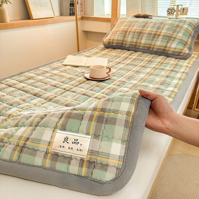 91家纺网 家纺一手货源 找家纺 （总）喜居 【加厚200g夹棉】2025新款无印风良品牛奶绒床垫床褥子