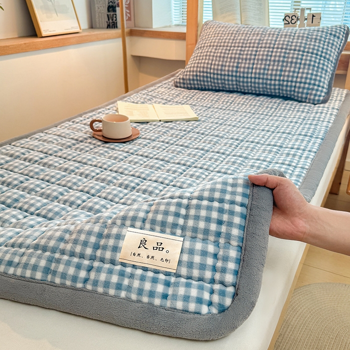 91家纺网 家纺一手货源 找家纺 （总）喜居 【加厚200g夹棉】2025新款无印风良品牛奶绒床垫床褥子