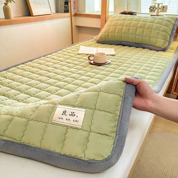 91家纺网 家纺一手货源 找家纺 （总）喜居 【加厚200g夹棉】2025新款无印风良品牛奶绒床垫床褥子