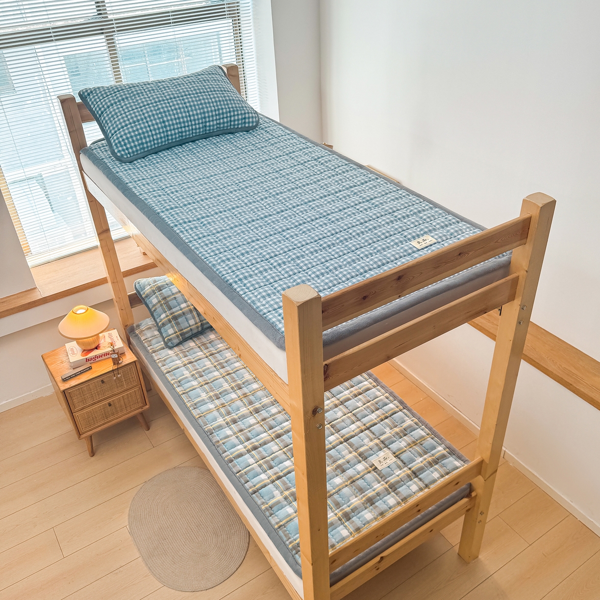 91家纺网 家纺一手货源 找家纺 （总）喜居 【加厚200g夹棉】2025新款无印风良品牛奶绒床垫床褥子