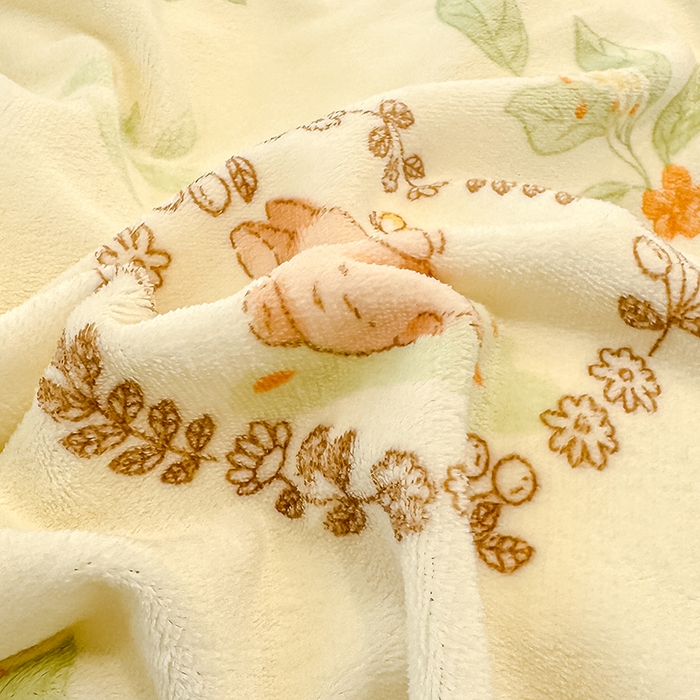 91家纺网 家纺一手货源 找家纺 归属 2025新款韩版花边牛奶绒四件套 叶伴萌兔