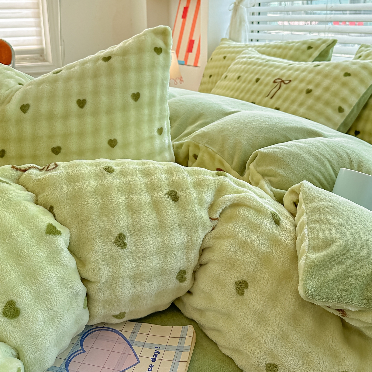 91家纺网 家纺一手货源 找家纺 （总）归属 2025新款牛奶绒泡泡绒四件套（提供买家秀）