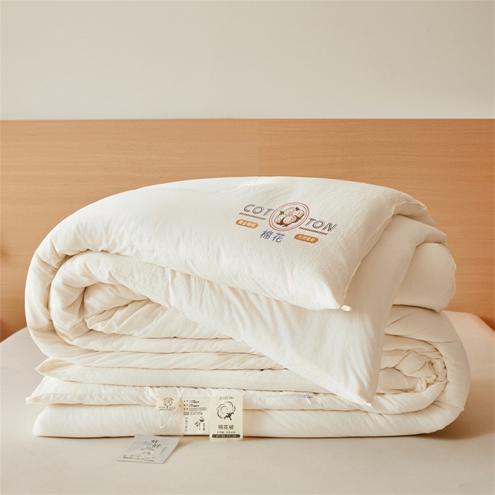 91家纺网 家纺一手货源 找家纺 （总）富艺隆 2025新款A类新疆棉花被水洗棉被子被芯加厚冬被春秋被学生宿舍被子（高克重面料，带检测口）