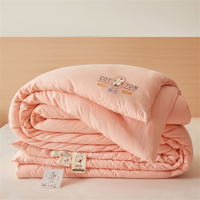 91家纺网 家纺一手货源 找家纺 富艺隆 2025新款A类新疆棉花被水洗棉被子被芯加厚冬被春秋被学生宿舍被子（高克重面料，带检测口） 棉花被-香妃玉