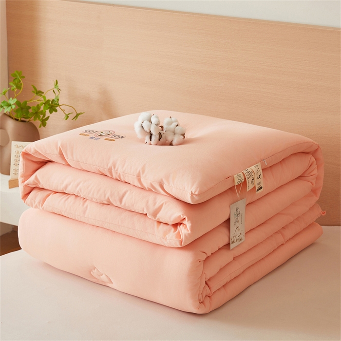 91家纺网 家纺一手货源 找家纺 富艺隆 2025新款A类新疆棉花被水洗棉被子被芯加厚冬被春秋被学生宿舍被子（高克重面料，带检测口） 棉花被-香妃玉