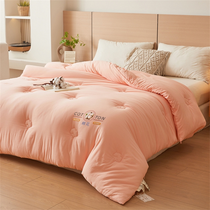 91家纺网 家纺一手货源 找家纺 富艺隆 2025新款A类新疆棉花被水洗棉被子被芯加厚冬被春秋被学生宿舍被子（高克重面料，带检测口） 棉花被-香妃玉