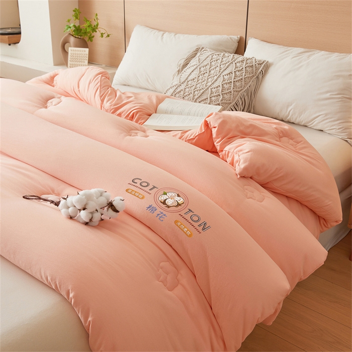 91家纺网 家纺一手货源 找家纺 富艺隆 2025新款A类新疆棉花被水洗棉被子被芯加厚冬被春秋被学生宿舍被子（高克重面料，带检测口） 棉花被-香妃玉