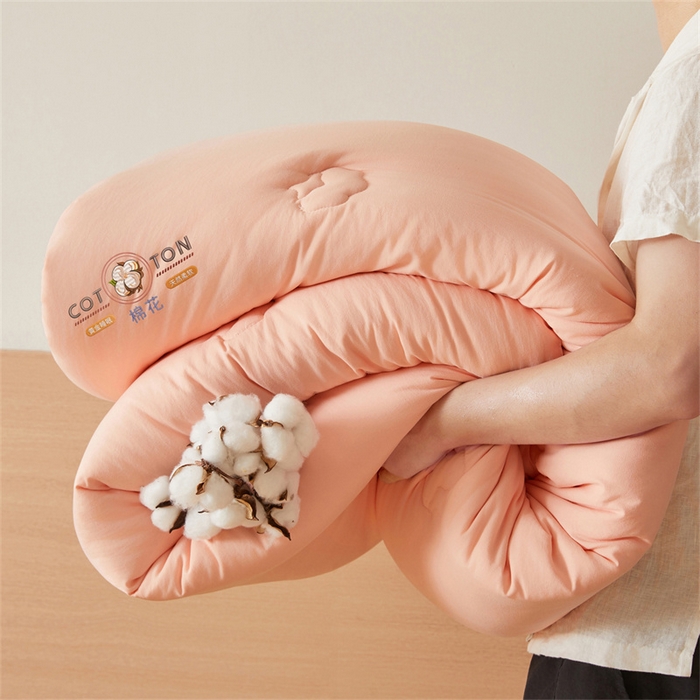 91家纺网 家纺一手货源 找家纺 富艺隆 2025新款A类新疆棉花被水洗棉被子被芯加厚冬被春秋被学生宿舍被子（高克重面料，带检测口） 棉花被-香妃玉