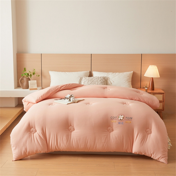 91家纺网 家纺一手货源 找家纺 富艺隆 2025新款A类新疆棉花被水洗棉被子被芯加厚冬被春秋被学生宿舍被子（高克重面料，带检测口） 棉花被-香妃玉