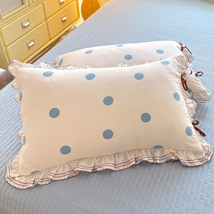 91家纺网 家纺一手货源 找家纺 韩约家纺 2025新款韩约1韩式蝴蝶结床盖款棉麻四件套 波波兰