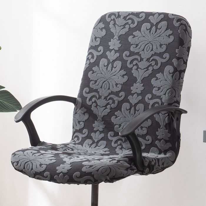 91家纺网 家纺一手货源 找家纺 （总）壹零特色家纺 欧式提花老板椅套 办公室椅子套 带拉链连体椅套 弹性椅套子