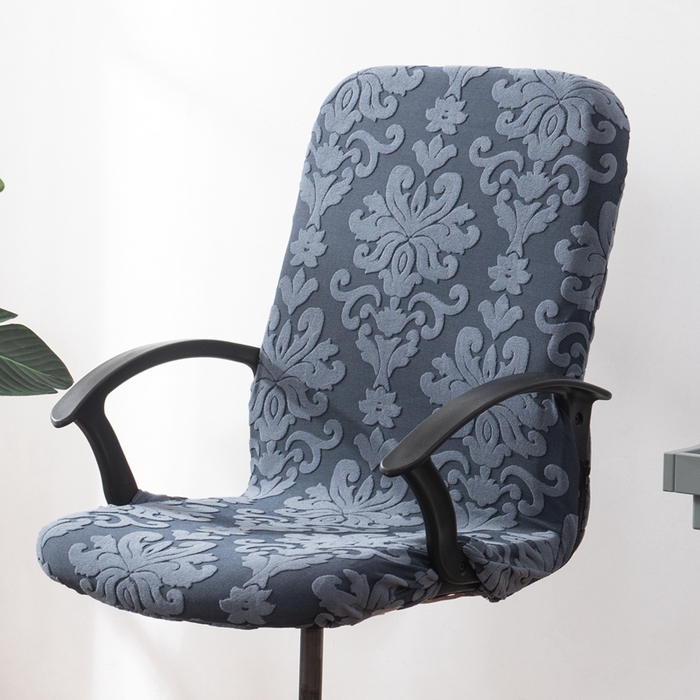 91家纺网 家纺一手货源 找家纺 （总）壹零特色家纺 欧式提花老板椅套 办公室椅子套 带拉链连体椅套 弹性椅套子