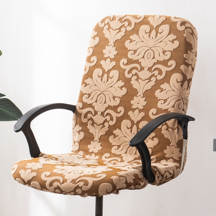 91家纺网 家纺一手货源 找家纺 （总）壹零特色家纺 欧式提花老板椅套 办公室椅子套 带拉链连体椅套 弹性椅套子