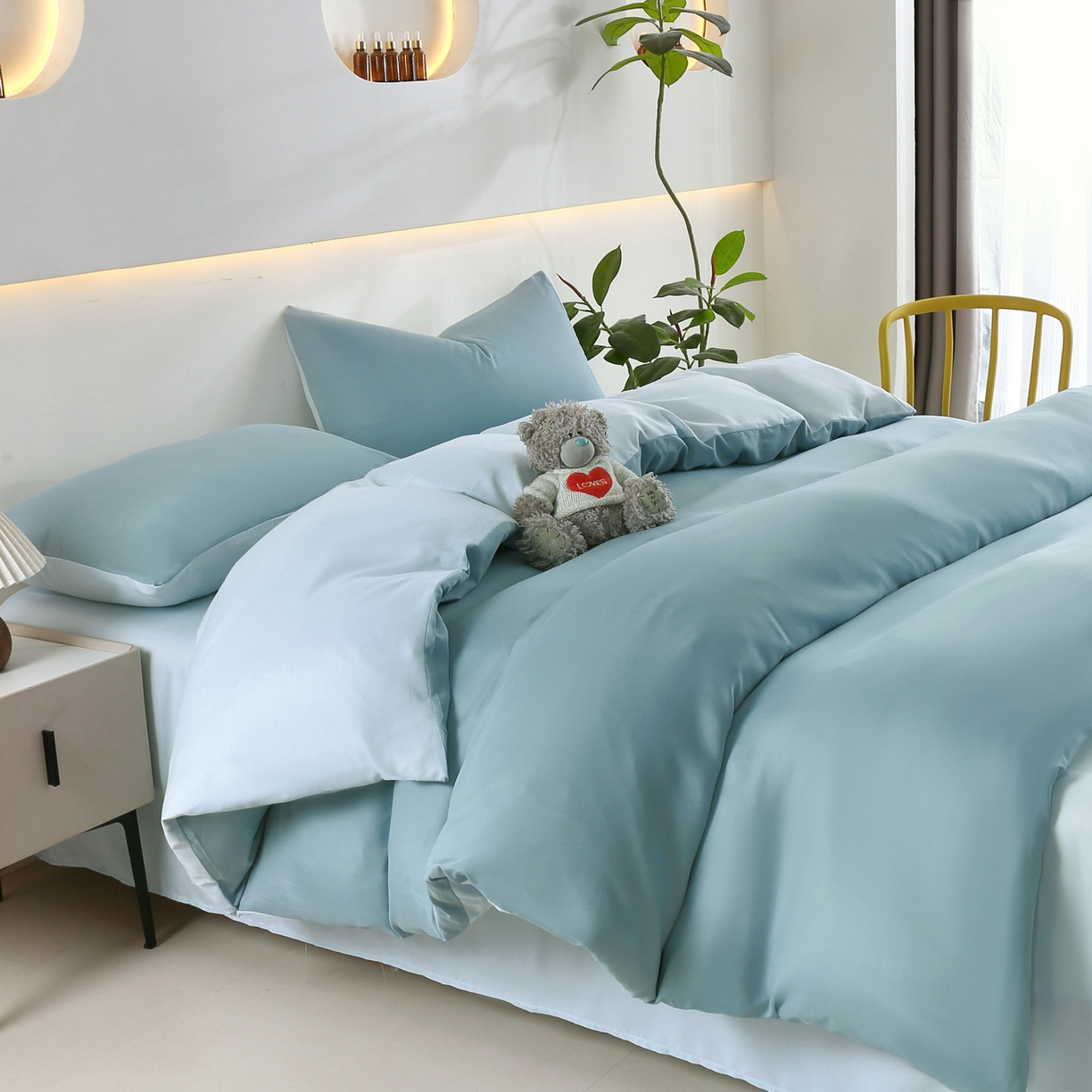 91家纺网 家纺一手货源 找家纺 （总）恋之语 2025春夏新款云感全棉纯棉花边款夏被夏凉被空调被四件套套件