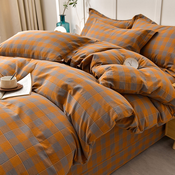 91家纺网 家纺一手货源 找家纺 （总）斯尔顿2025新款全棉色织水洗棉四件套