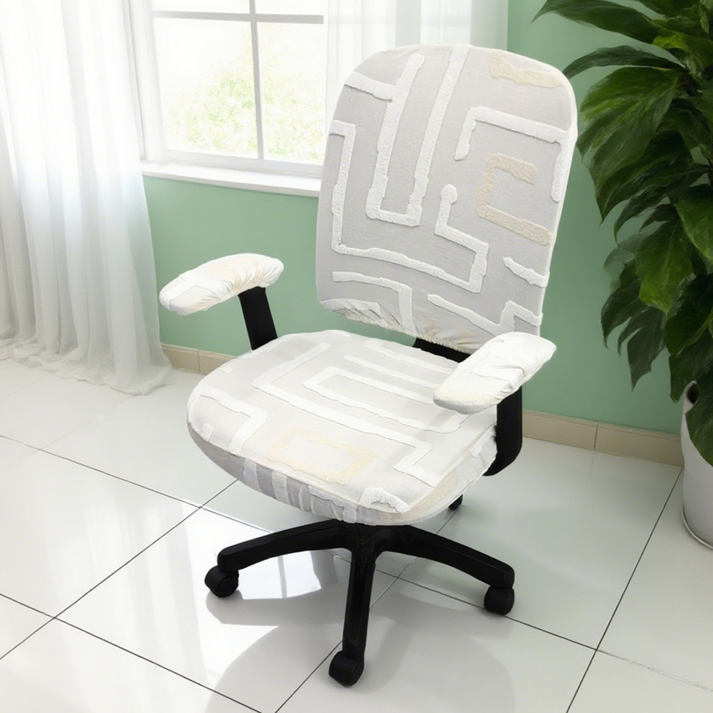 91家纺网 家纺一手货源 找家纺 （总）壹零特色家纺 2025新款剪绒提花分体椅套