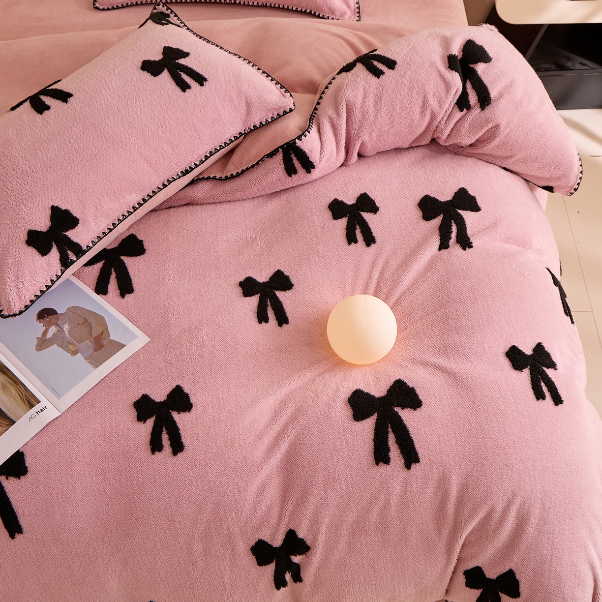 91家纺网 家纺一手货源 找家纺 （总）丝印良品 2025新款加厚兔绒提花牛奶绒四件套系列