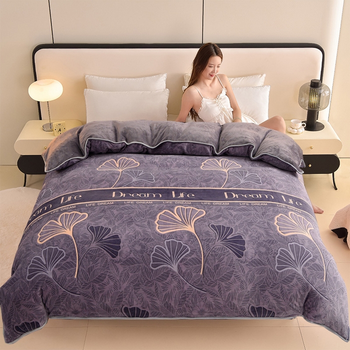 91家纺网 家纺一手货源 找家纺 （总）佳品居 2025新款A类牛奶绒印花单被套