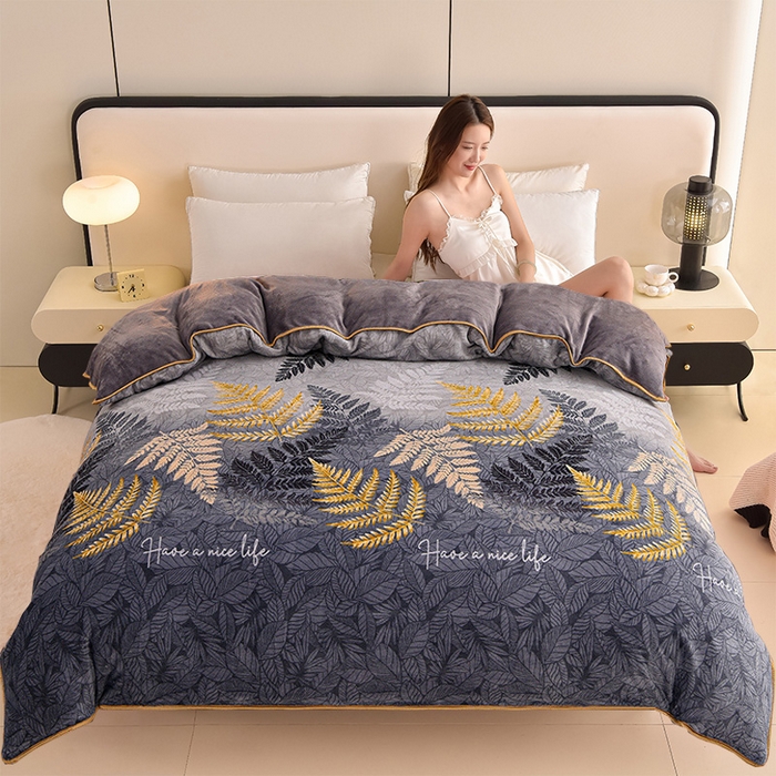 91家纺网 家纺一手货源 找家纺 （总）佳品居 2025新款A类牛奶绒印花单被套