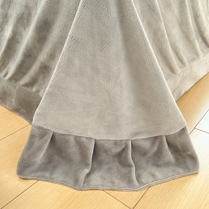 91家纺网 家纺一手货源 找家纺 利欧 2025新款满绣卡通牛奶绒刺绣四件套 快乐柯基-银灰