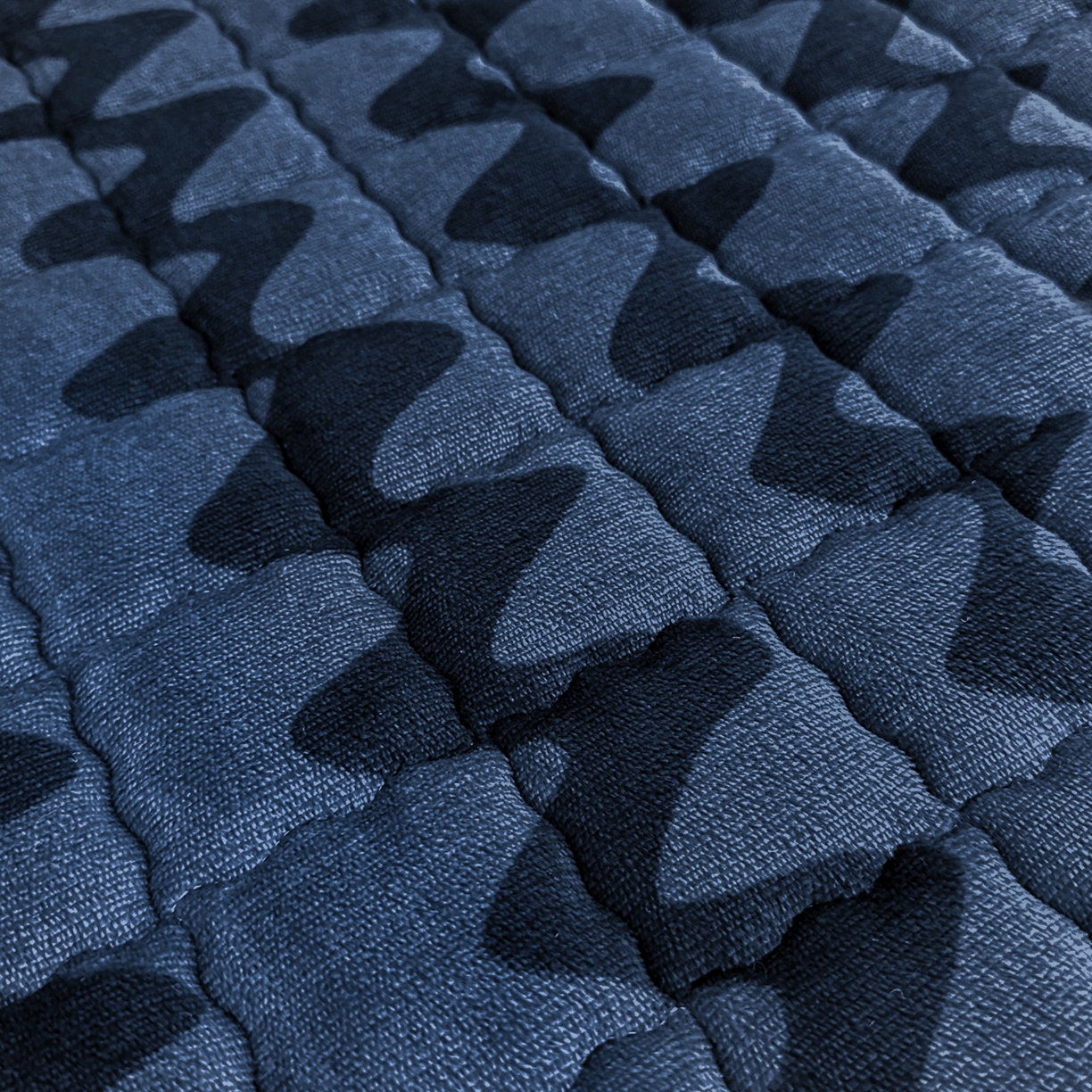 91家纺网 家纺一手货源 找家纺 川悦生活 2025新款A类印花牛奶绒床垫加厚绒保暖床床褥 床垫简-轻蓝