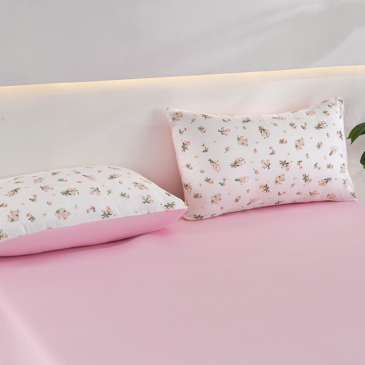 91家纺网 家纺一手货源 找家纺 恋之语 2025新款舒适柔软亲肤爆款芦荟棉四件套货源充足 柔软粉黛