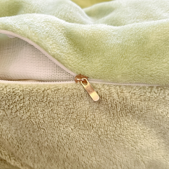 91家纺网 家纺一手货源 找家纺 柒月家居 2025新款加厚200克牛奶绒四件套 爱心满满