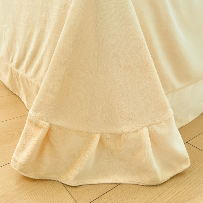 91家纺网 家纺一手货源 找家纺 利欧 2025新款满绣卡通牛奶绒刺绣四件套 向日葵熊-蓝灰