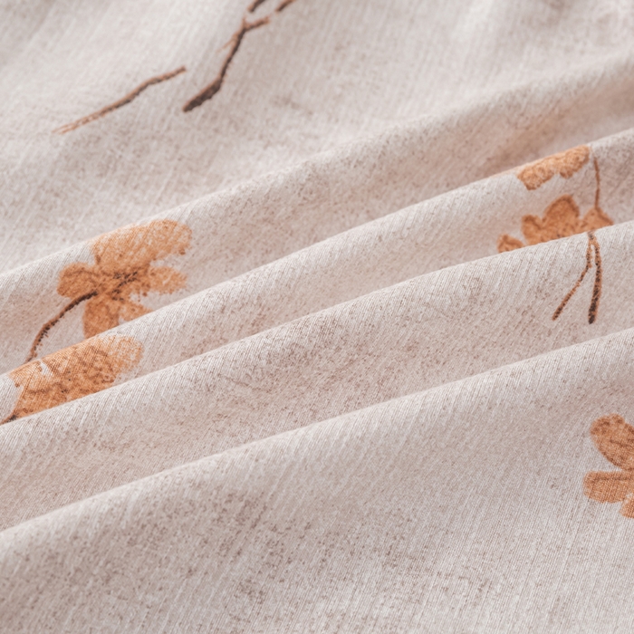 91家纺网 家纺一手货源 找家纺 漫仙阁家纺 2025新款加厚高克重原麻复古风印花四件套 金枝玉叶