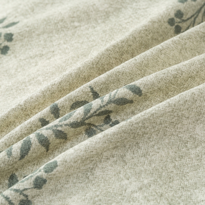 91家纺网 家纺一手货源 找家纺 漫仙阁家纺 2025新款加厚高克重原麻复古风印花四件套 盛夏