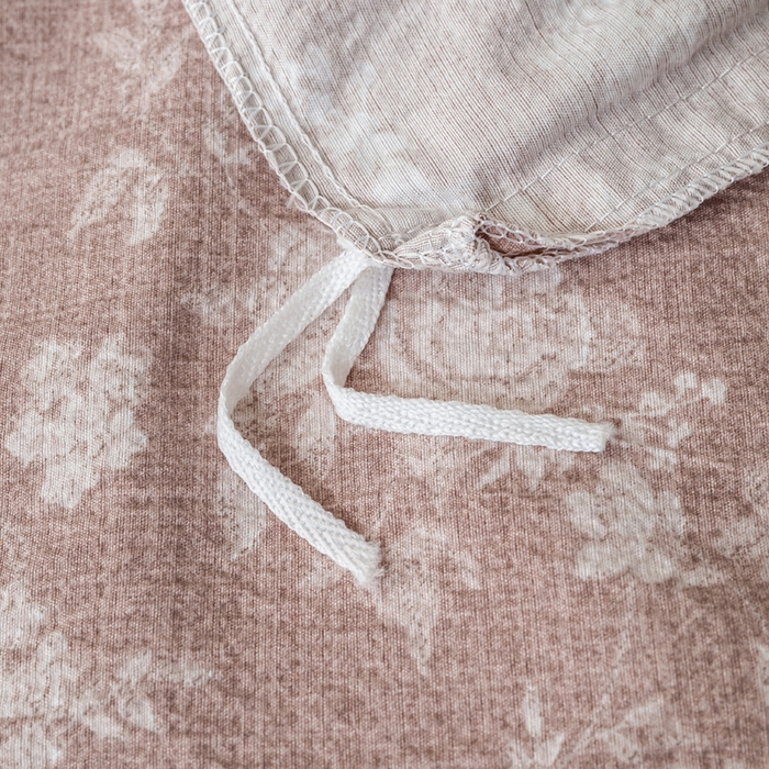 91家纺网 家纺一手货源 找家纺 漫仙阁家纺 2025新款加厚高克重原麻复古风印花四件套 一抹香