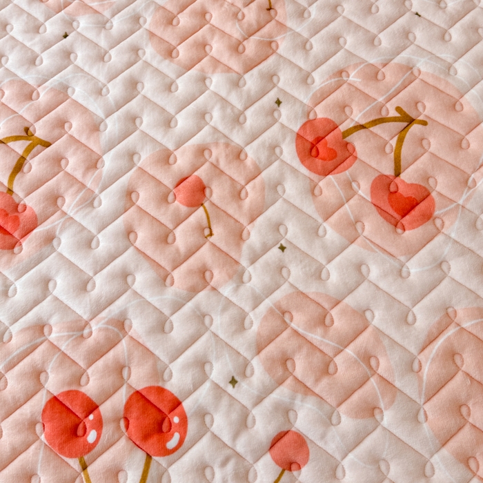 91家纺网 家纺一手货源 找家纺 小萌虎 2025秋冬新款牛奶绒夹棉床垫床褥 大樱桃