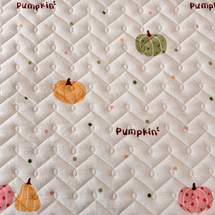 91家纺网 家纺一手货源 找家纺 小萌虎 2025秋冬新款牛奶绒夹棉床垫床褥 小南瓜