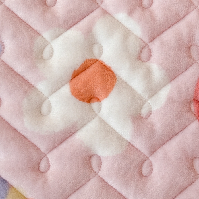 91家纺网 家纺一手货源 找家纺 小萌虎 2025秋冬新款牛奶绒夹棉床垫床褥 彩虹乐园