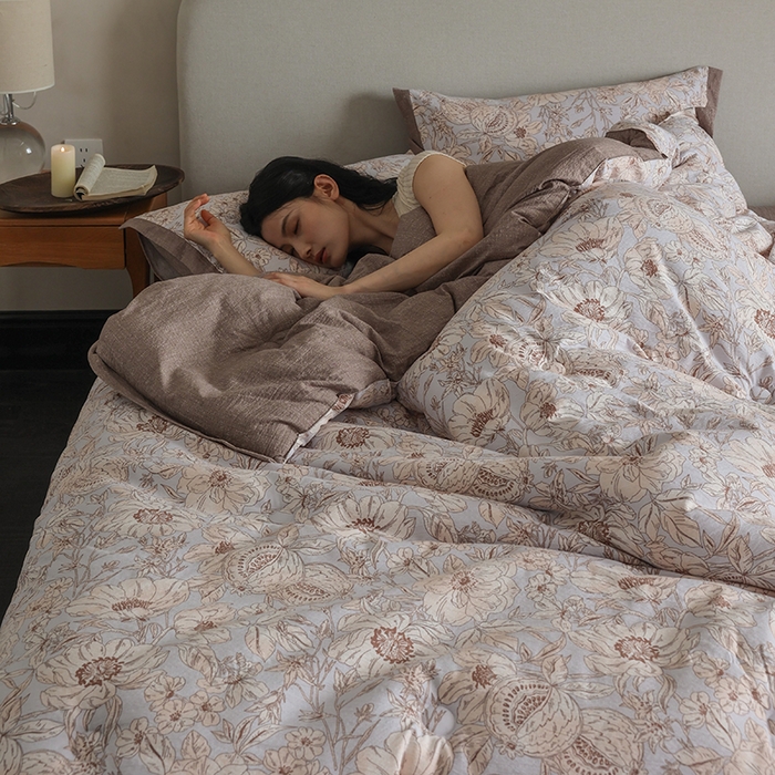 91家纺网 家纺一手货源 找家纺 玛德琳 2025新款原麻皱皱纱懒人抗菌冬被被子被芯 米洛斯