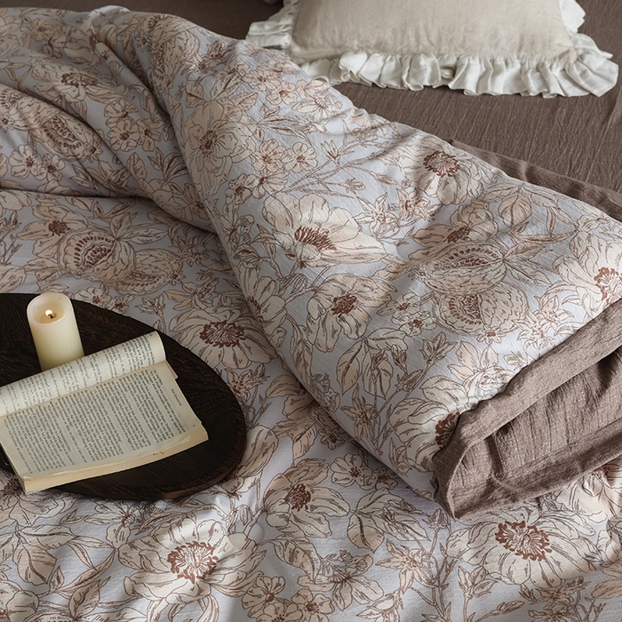 91家纺网 家纺一手货源 找家纺 玛德琳 2025新款原麻皱皱纱懒人抗菌冬被被子被芯 米洛斯