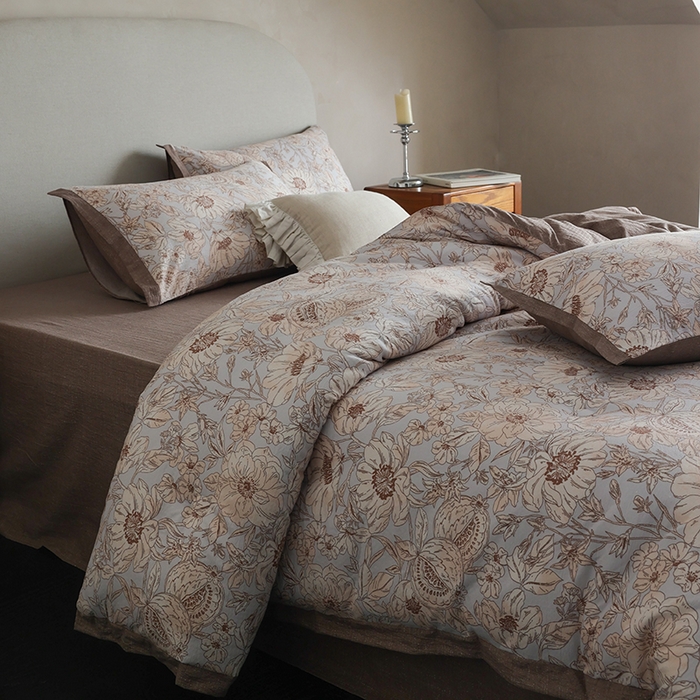 91家纺网 家纺一手货源 找家纺 玛德琳 2025新款原麻皱皱纱懒人抗菌冬被被子被芯 米洛斯