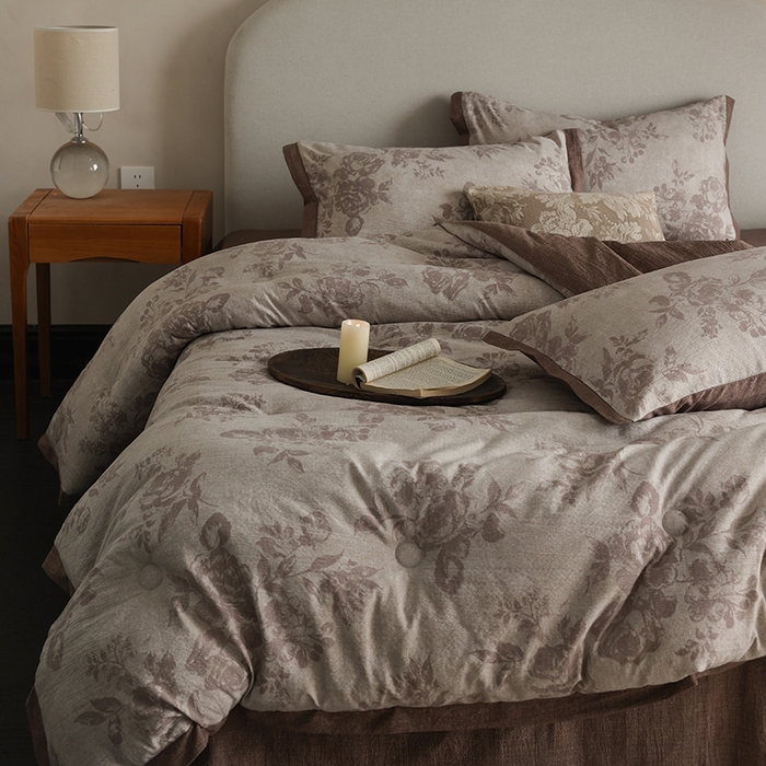 91家纺网 家纺一手货源 找家纺 玛德琳 2025新款原麻皱皱纱懒人抗菌冬被被子被芯 洛娜