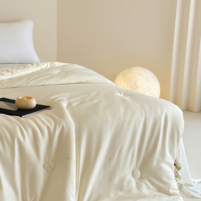 91家纺网 家纺一手货源 找家纺 茧羽世家 2025新款豆绒生态被 被子被芯 流星雨