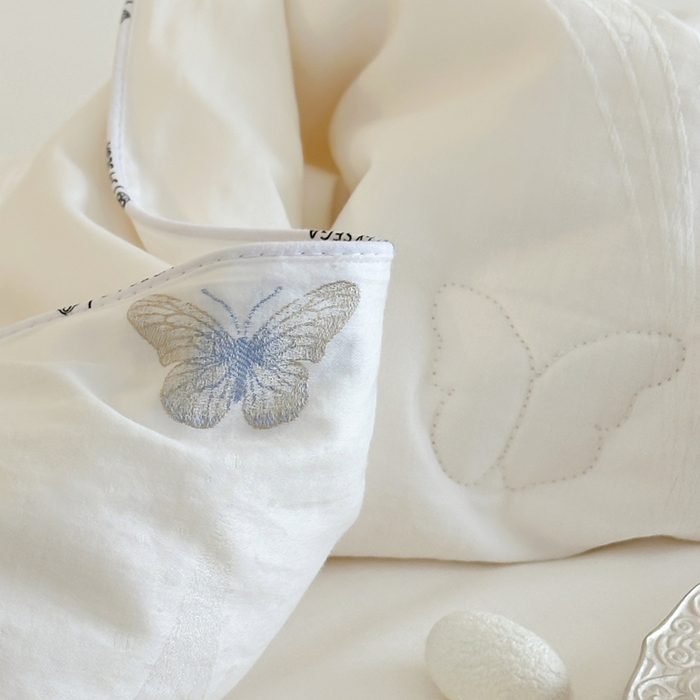 91家纺网 家纺一手货源 找家纺 （总）茧羽世家 2025新款皇冠蝶翼蚕丝被 被子被芯
