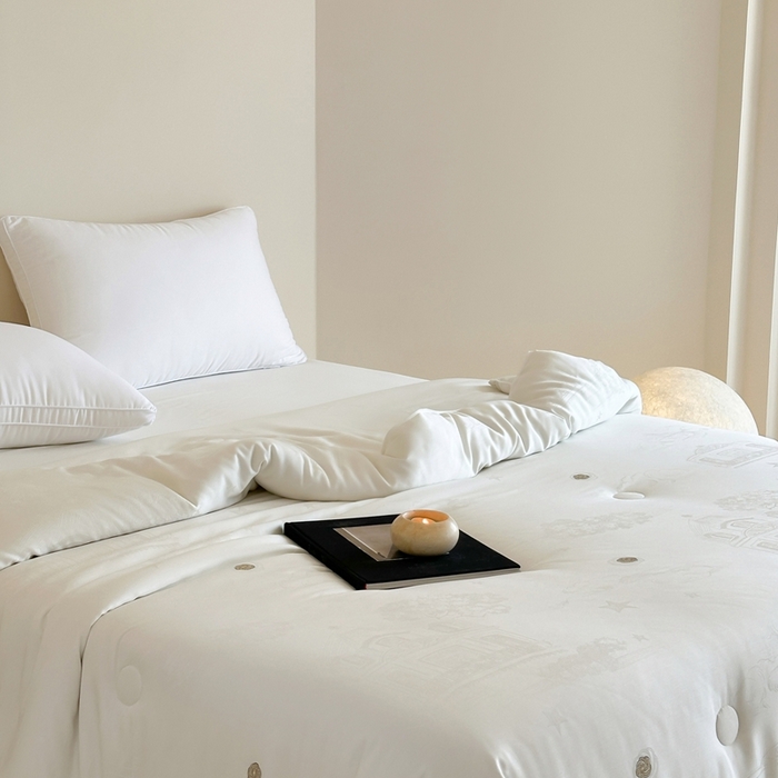 91家纺网 家纺一手货源 找家纺 茧羽世家 2025新款豆绒生态被 被子被芯 圣罗伦