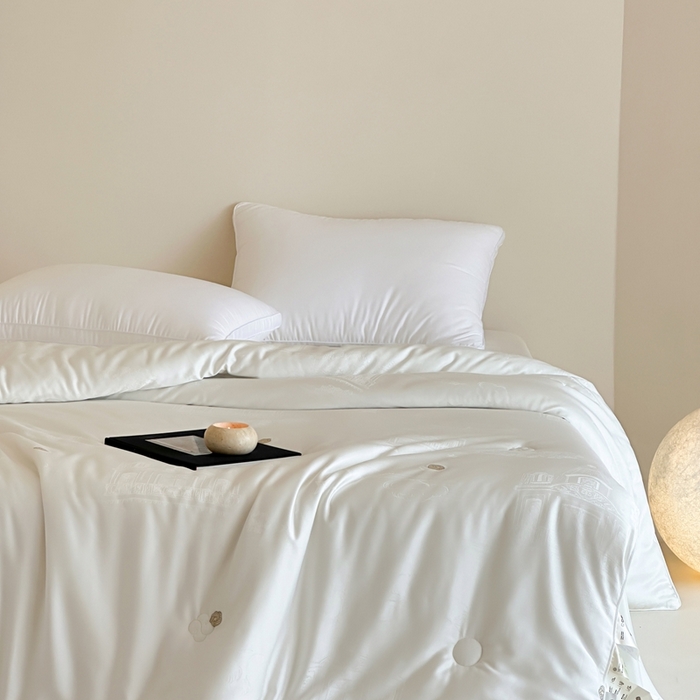 91家纺网 家纺一手货源 找家纺 茧羽世家 2025新款豆绒生态被 被子被芯 圣罗伦