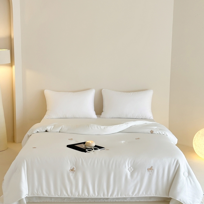 91家纺网 家纺一手货源 找家纺 茧羽世家 2025新款豆绒生态被 被子被芯 以梦为马