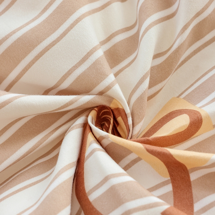 91家纺网 家纺一手货源 找家纺 优纤家纺 2025新款120克磨毛斜纹卡通花卉印花植物羊绒四件套 淑女屋-咖