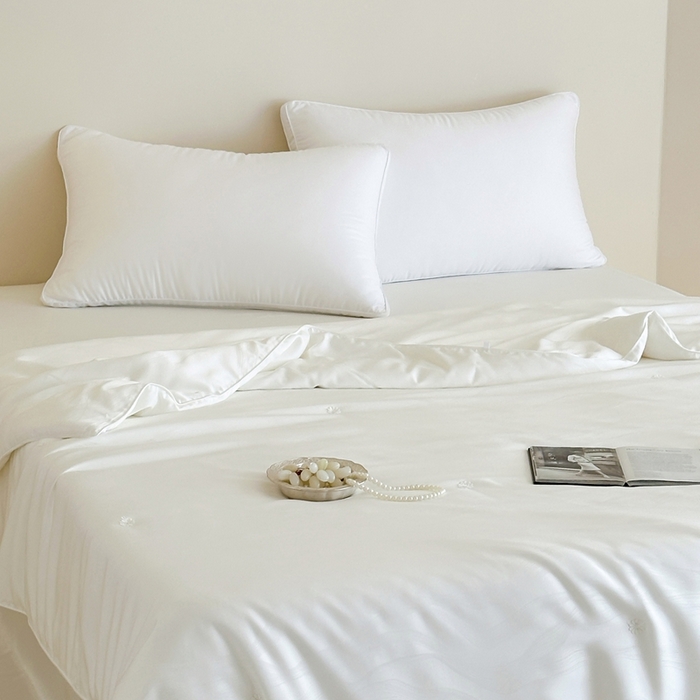 91家纺网 家纺一手货源 找家纺 茧羽世家 2025新款丝韵东方蚕丝被 被子被芯 丝韵东方-本白