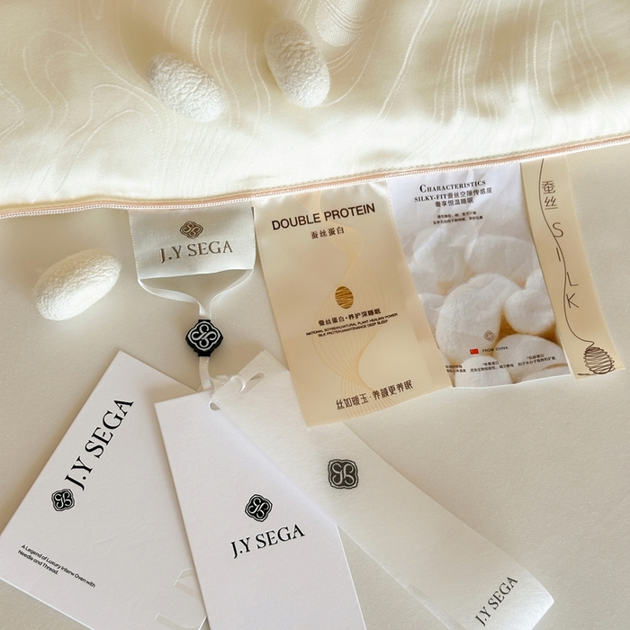 91家纺网 家纺一手货源 找家纺 茧羽世家 2025新款丝韵东方蚕丝被 被子被芯 丝韵东方-浅豆黄